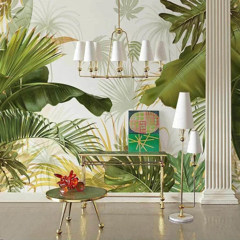 Nordic Hand Painted Tropical Leaves WKIDI003