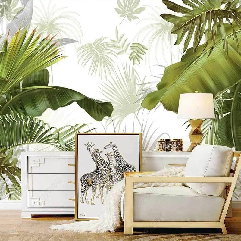 Nordic Hand Painted Tropical Leaves WKIDI003