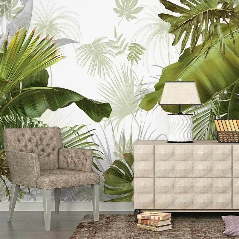 Nordic Hand Painted Tropical Leaves WKIDI003