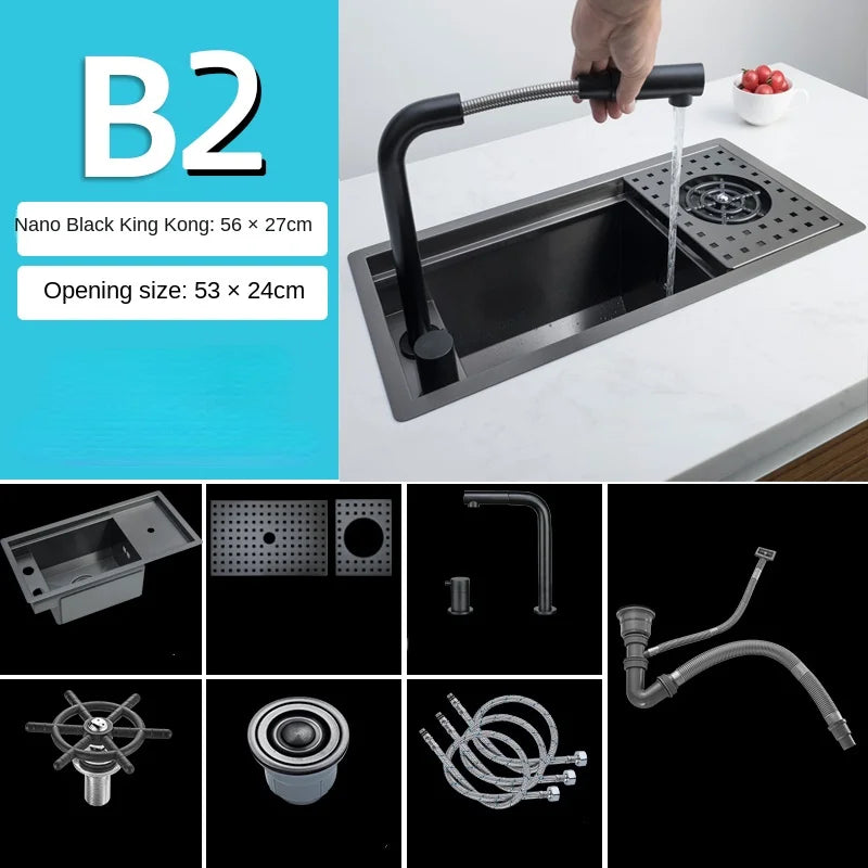 Stainless Steel Single-Bowl Sink WKIDK002