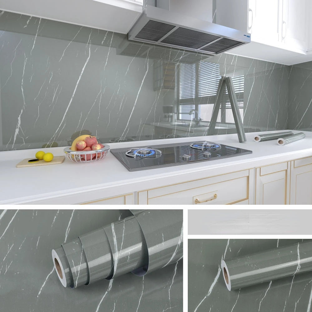 Marble Wallpaper Oil Proof WKIDW002